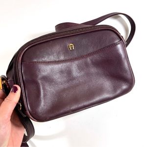 Etienne Aigner Crossbody Bag Leather Made in 1990s